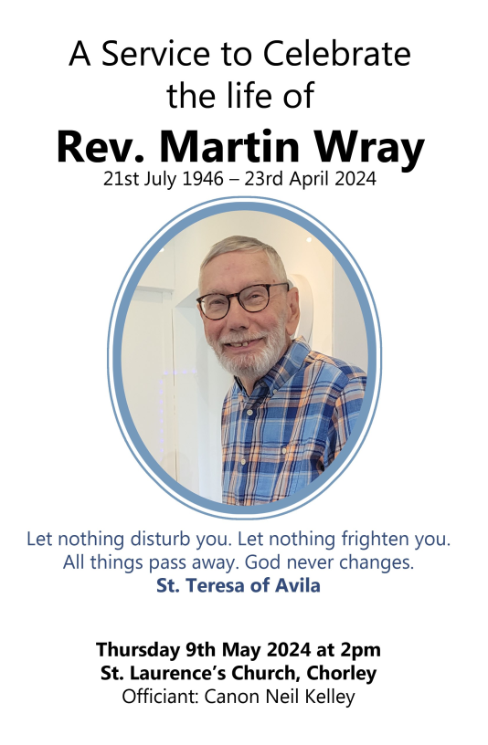 Rev. Martin Roe Rev Martin Wray - Anne Wray Independent Financial Adviser